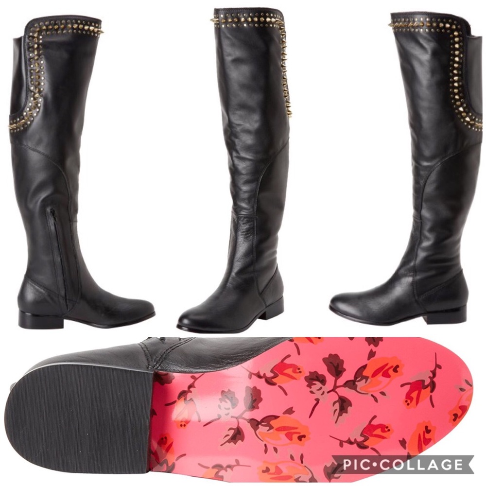 BETSEY JOHNSON OTK spikes boots !